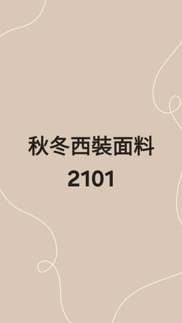 2101秋冬西裝布
